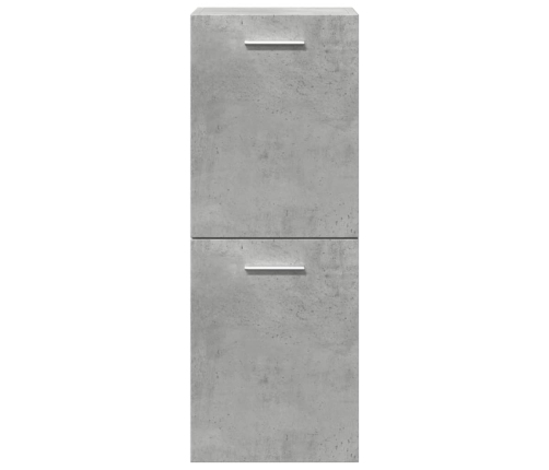 Juego muebles de baño 4 pzas madera contrachapada gris hormigón