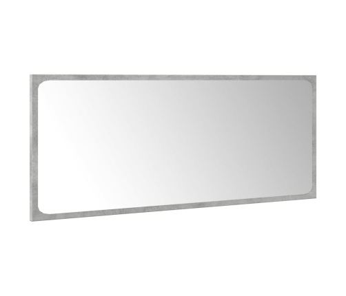 Set muebles de baño 5 piezas madera ingeniería gris hormigón