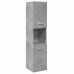 Set muebles de baño 5 piezas madera ingeniería gris hormigón