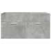 Set muebles de baño 5 piezas madera ingeniería gris hormigón