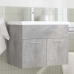 Mueble de baño con lavabo incorporado y grifo gris hormigón