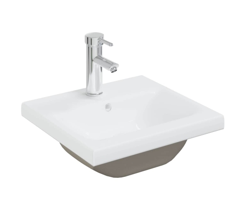 Juego muebles de baño 4 pzas madera contrachapada gris hormigón