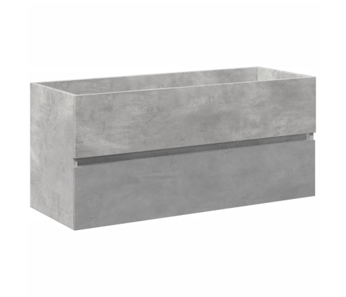 Set muebles de baño 2 piezas madera contrachapada gris hormigón