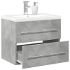 Set muebles de baño 2 piezas madera contrachapada gris hormigón