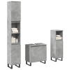 Set muebles de baño 2 piezas madera contrachapada gris hormigón