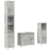 Set muebles de baño 2 piezas madera contrachapada gris hormigón