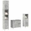 Set muebles de baño 2 piezas madera contrachapada gris hormigón