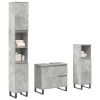 Set muebles de baño 2 piezas madera contrachapada gris hormigón