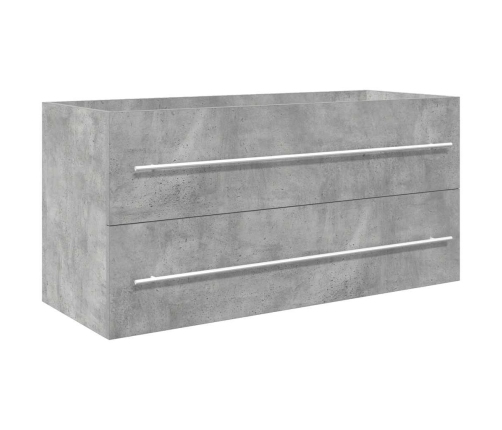 Set muebles de baño 2 piezas madera contrachapada gris hormigón