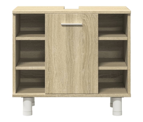 Set de muebles de baño 3 pzas madera contrachapada roble Sonoma