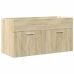 Set de muebles de baño 3 pzas madera contrachapada roble Sonoma