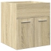 Set de muebles de baño 3 pzas madera contrachapada roble Sonoma