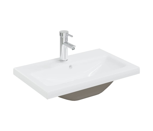 Mueble de baño con lavabo incorporado y grifo roble Sonoma