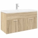 Mueble de baño con lavabo integrado roble Sonoma