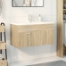 Mueble de baño con lavabo integrado roble Sonoma