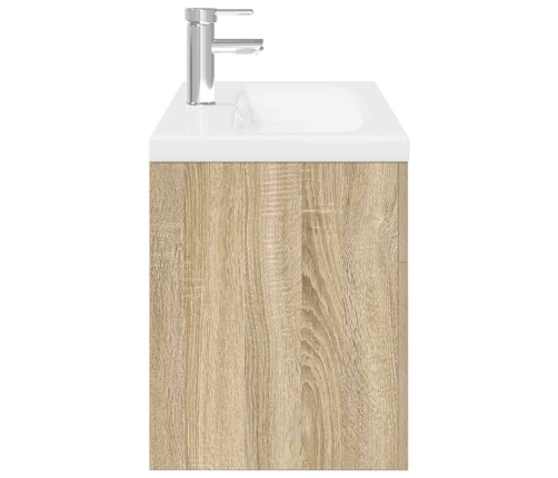 Mueble de baño con lavabo integrado roble Sonoma