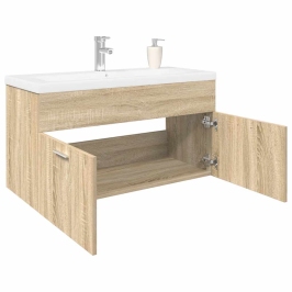 Mueble de baño con lavabo integrado roble Sonoma