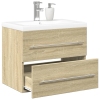 Set de muebles de baño 2 pzas madera contrachapada roble Sonoma