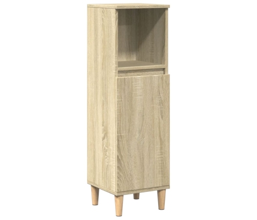 Set de muebles de baño 3 pzas madera contrachapada roble Sonoma