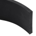 Borde de goma para quitanieves negro 200x8x1 cm