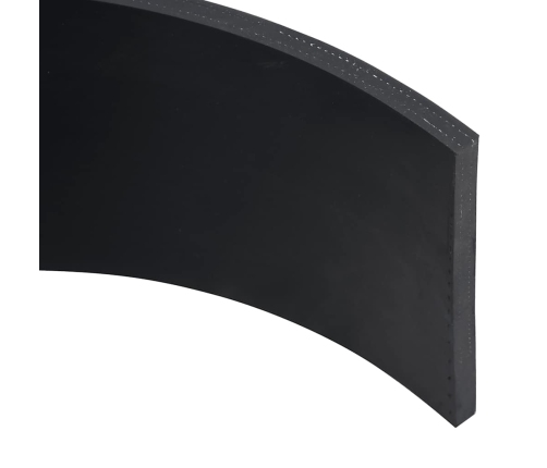 Borde de goma para quitanieves negro 150x15x1 cm