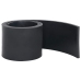 Borde de goma para quitanieves negro 180x15x1 cm