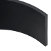 Borde de goma para quitanieves negro 180x15x1 cm