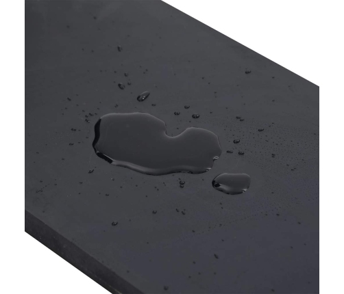 Borde de goma para quitanieves negro 180x15x1 cm
