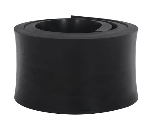 Borde de goma para quitanieves negro 200x15x2 cm