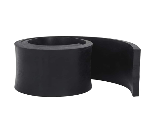 Borde de goma para quitanieves negro 200x15x2 cm