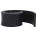 Borde de goma para quitanieves negro 200x15x2 cm