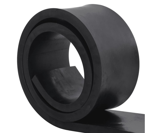 Borde de goma para quitanieves negro 200x15x2 cm