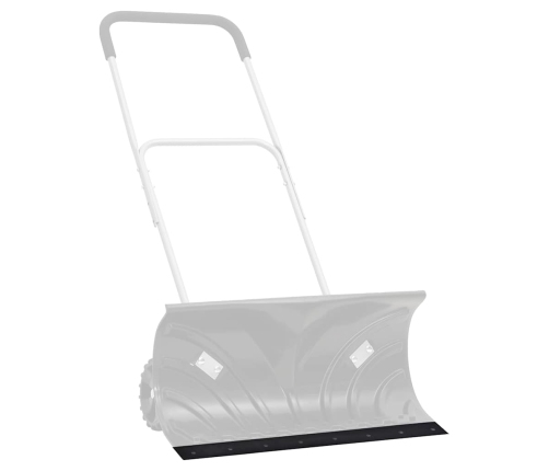 Borde de goma para quitanieves negro 200x15x2 cm