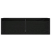 Mueble de TV con luces LED roble negro 75x35,5x25 cm