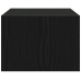 Mueble de TV con luces LED roble negro 75x35,5x25 cm