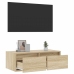 Mueble de TV con luces LED roble sonoma 75x35,5x25 cm