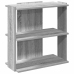 Librería 3 estantes madera ingeniería gris Sonoma 60x30x60 cm