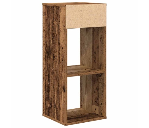 Estantería madera ingeniería madera envejecida 34x31x80 cm