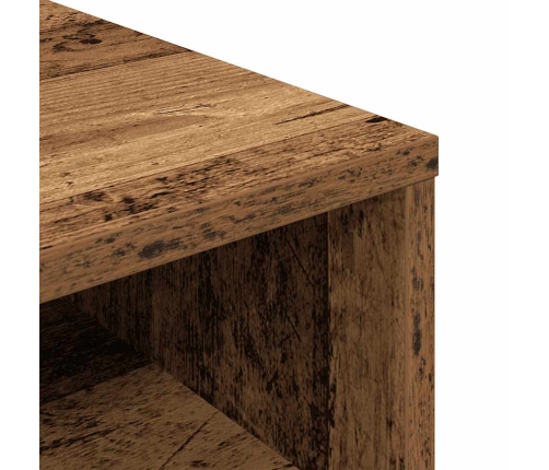 Estantería madera ingeniería madera envejecida 34x31x80 cm