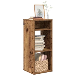 Estantería madera ingeniería madera envejecida 34x31x80 cm