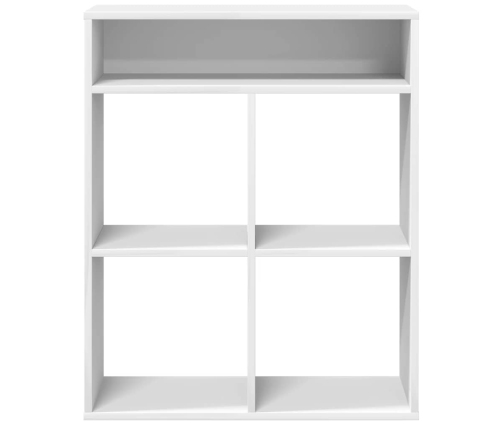 Estantería librería madera contrachapada blanco 66x31x80 cm