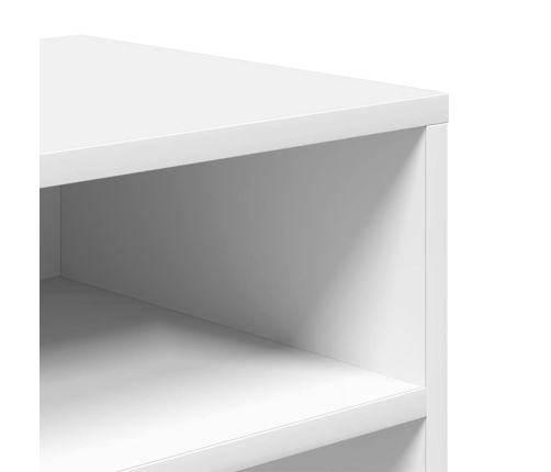 Estantería librería madera contrachapada blanco 66x31x80 cm