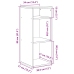 Estantería librería madera contrachapada blanco 34x31x80 cm