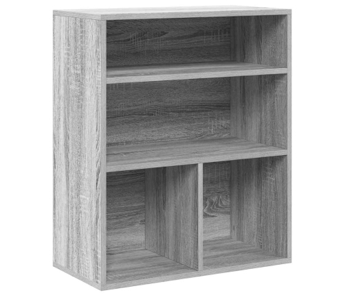 Estantería madera ingeniería gris sonoma 60x30x71,5 cm