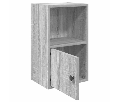 Estantería de madera de ingeniería gris sonoma 31x24x52 cm