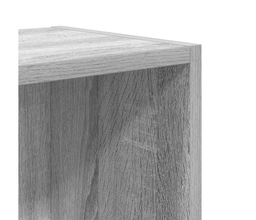 Estantería de madera de ingeniería gris sonoma 31x24x52 cm