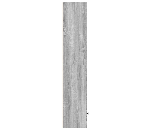 Estantería madera de ingeniería gris sonoma 31x24x127 cm