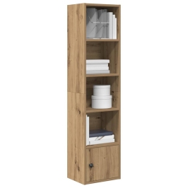 Estantería de madera de ingeniería roble artisan 31x24x127 cm