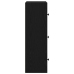 Librería de madera contrachapada roble negro 40x24x77 cm