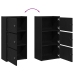 Librería de madera contrachapada roble negro 40x24x77 cm